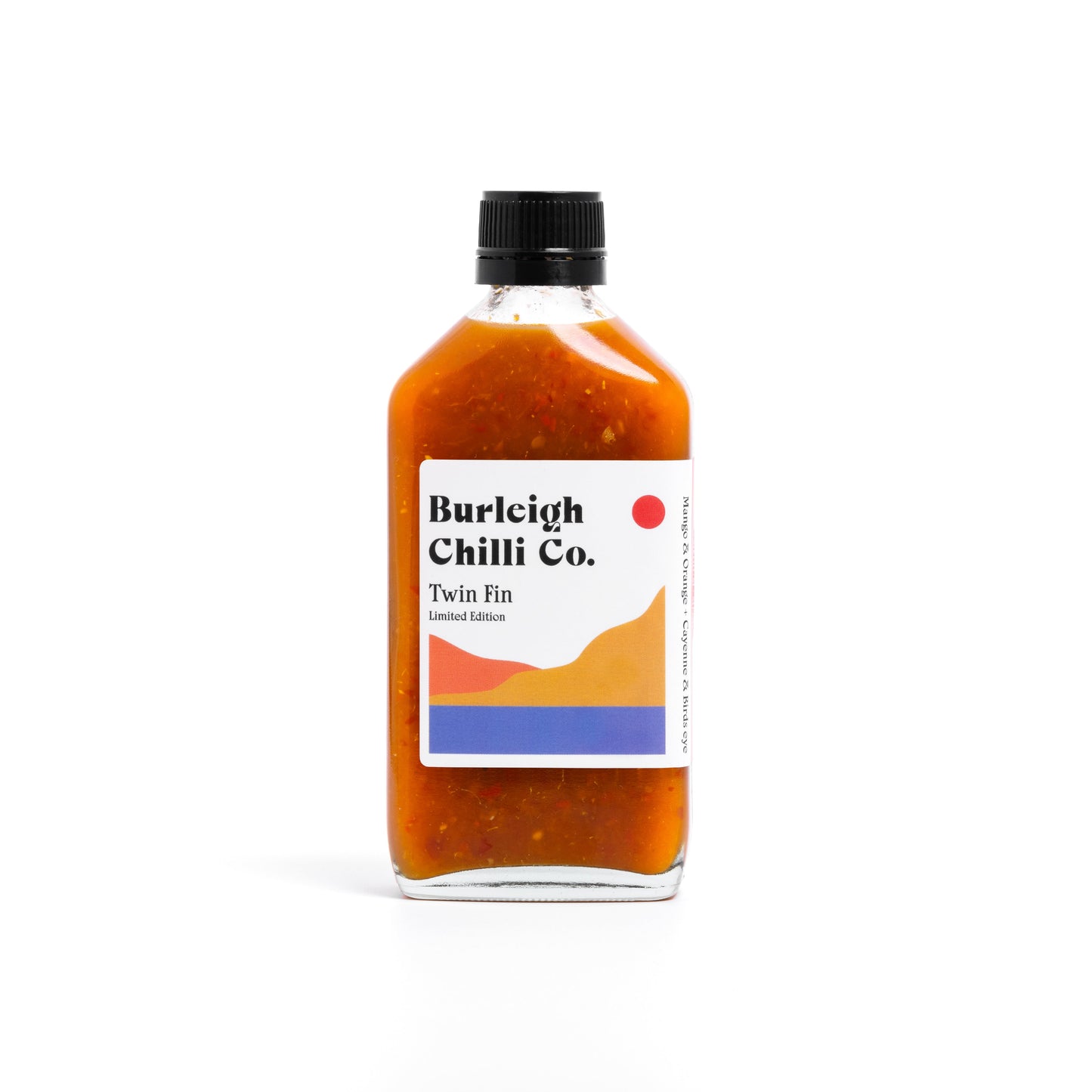 Twin Fin Limited Edition Mango Orange Cayenne hot sauce 200ml by Burleigh Chilli Co