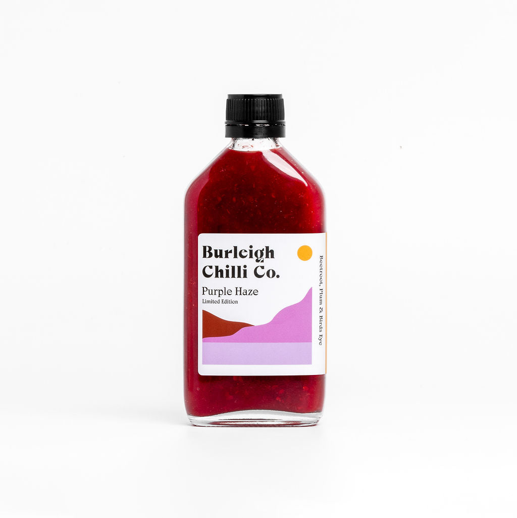Purple Haze Limited Edition Beetroot Plum Birds Eye hot sauce 200ml by Burleigh Chilli Co