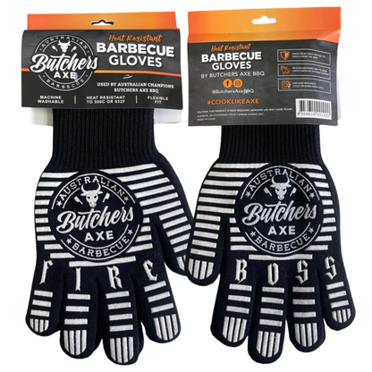 Butchers Axe BBQ Fire Boss Heat Resistant Gloves