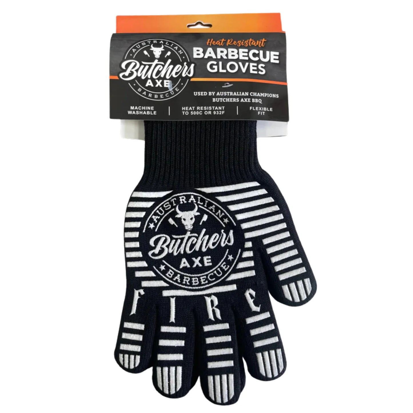 Butchers Axe BBQ Fire Boss Heat Resistant Gloves