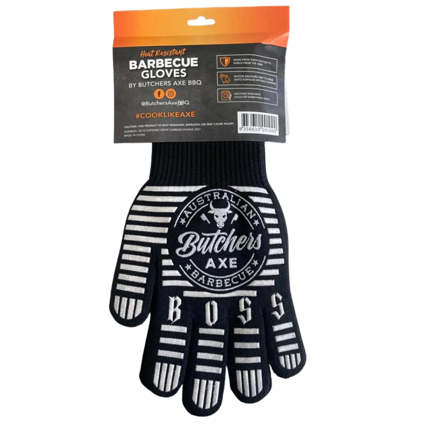 Butchers Axe BBQ Fire Boss Heat Resistant Gloves