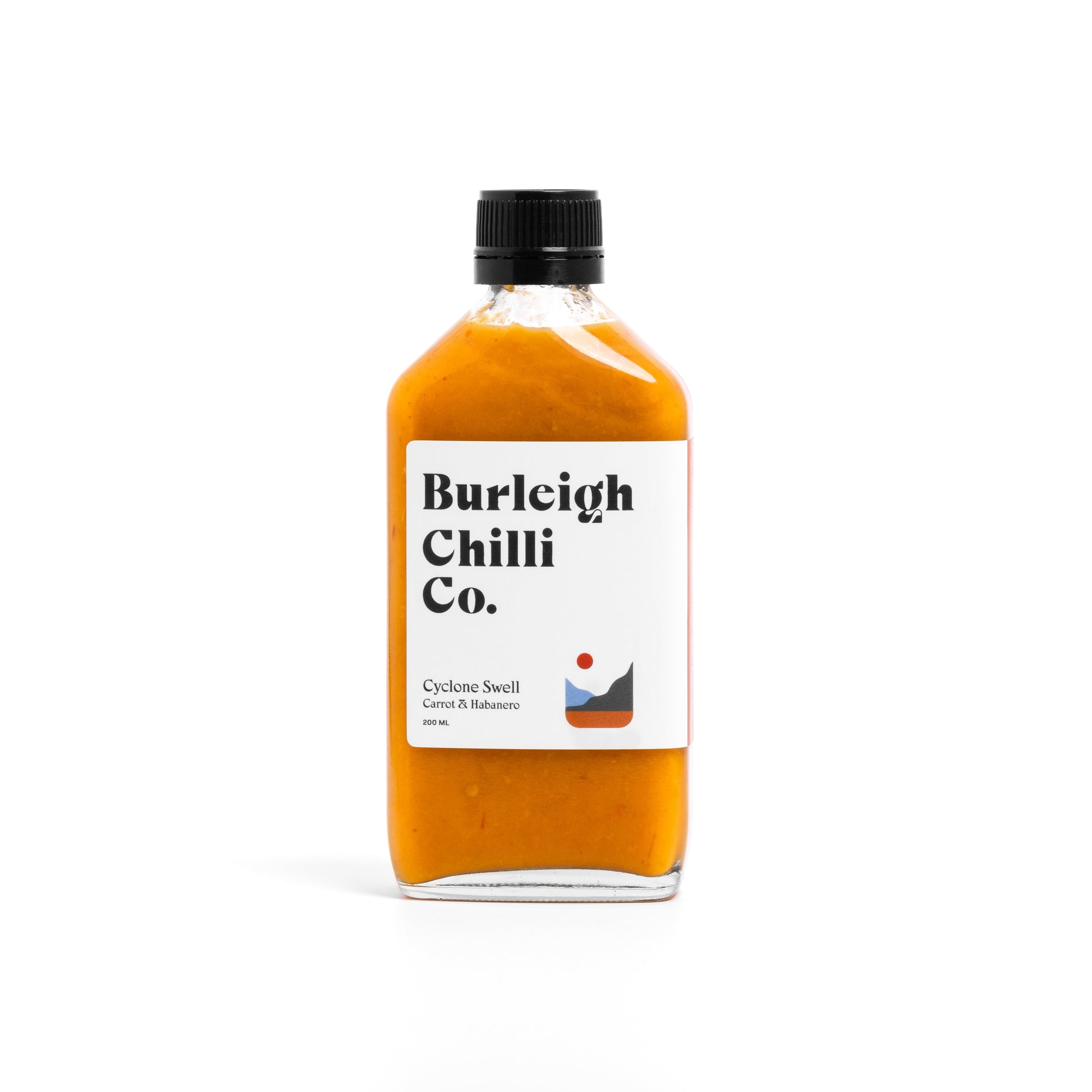 Cyclone Swell Carrot Habanero hot sauce 200ml by Burleigh Chilli Co