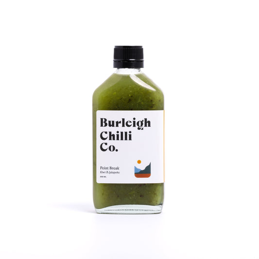 Point Break Kiwi Jalapeños hot sauce 200ml by Burleigh Chilli Co